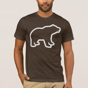 CAMISETA ESQUEMA DEL OSO BLANCO