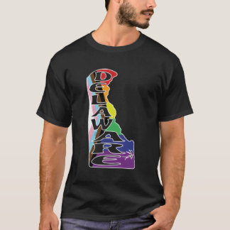Camiseta Esquema Delaware En La Bandera Del Orgullo Lgbtqia