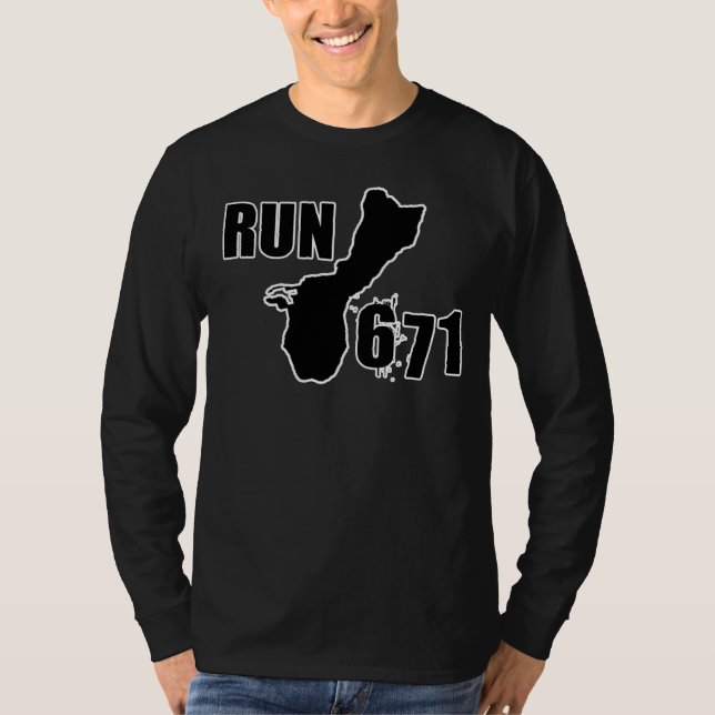 Camiseta Esquema grande del logotipo RUN671 (Anverso)
