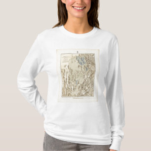 Camiseta Esquema restaurado del lago Bonneville