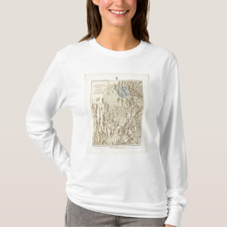Camiseta Esquema restaurado del lago Bonneville