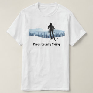 Camiseta Esquí a través del campo Diseño Tee Shirt T