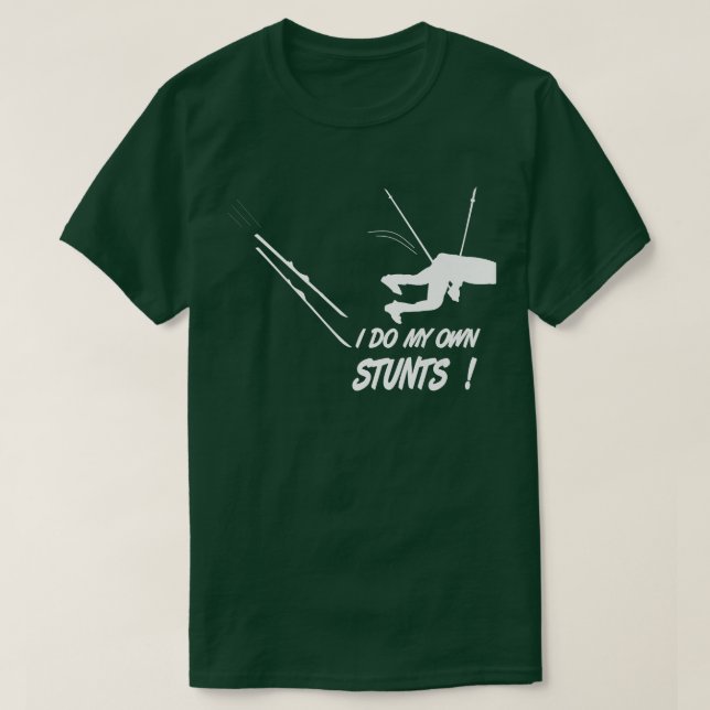 Camiseta esquí, accidente de otoño, declaraciones divertida (Diseño del anverso)