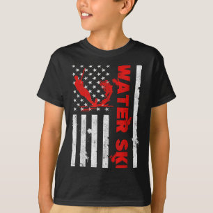 Camiseta Esquí acuático Bandera americana Deportes de playa
