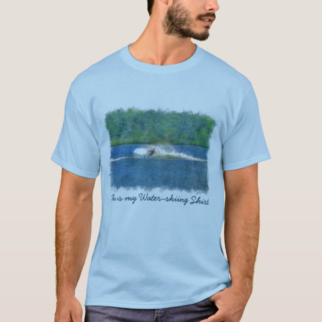 Camiseta Esquí acuático de verano y lago (Anverso)