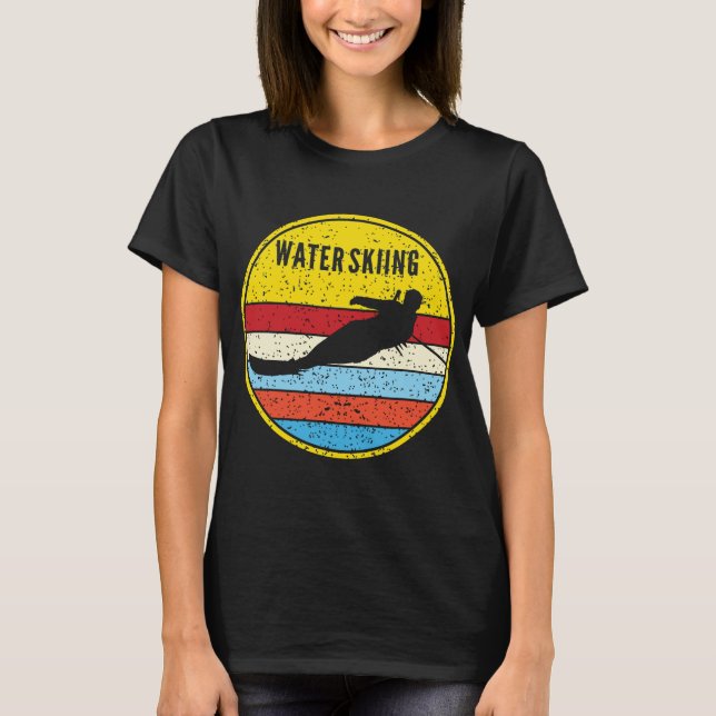 Camiseta Esquí acuático esquí náutico Retro (Anverso)
