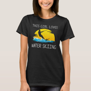 Camiseta Esquí acuático genial para niñas deportes de esquí