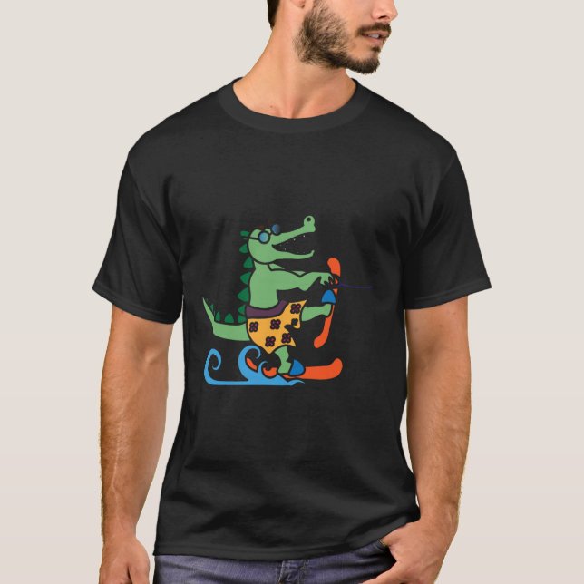 Camiseta Esquí acuático Reptile de Crocodile Lover (Anverso)