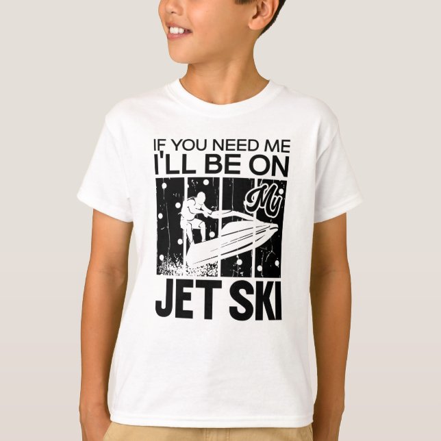 Camiseta Esquí Acuático Si Me Necesitas Estaré En Mi Esquí  (Anverso)
