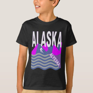 Camiseta Esquí Alaska Usa Esquí Snowboard