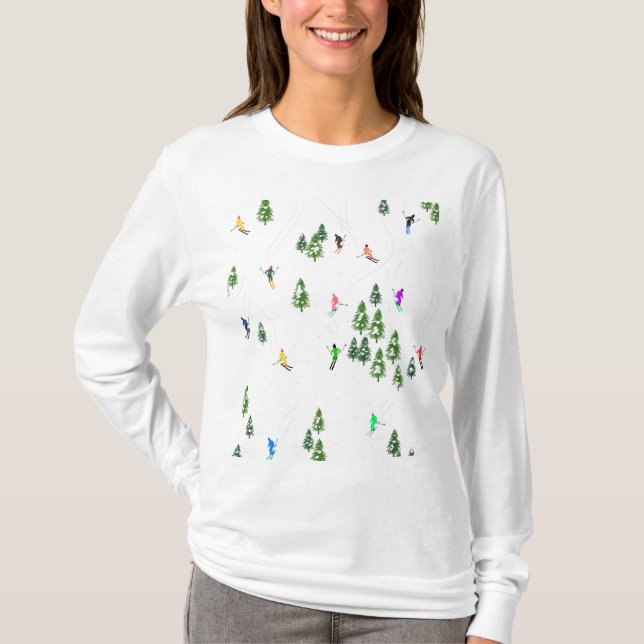 Camiseta Esquí alpino de vacaciones (Anverso)