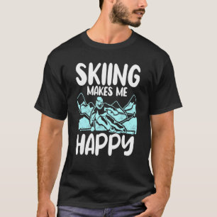 Camiseta Esquí alpino en pendiente cuesta abajo Los deporte