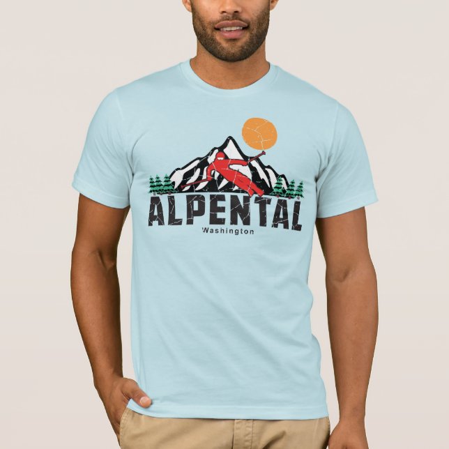 Camiseta Esquí alpino retro (Anverso)