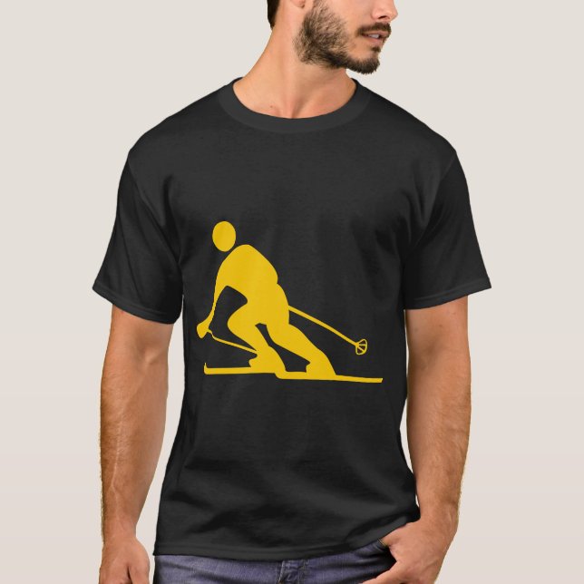 Camiseta Esquí - Ámbar (Anverso)