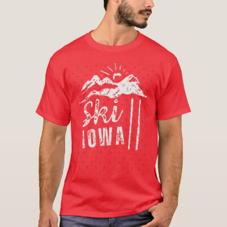 Camiseta Esquí angustiado áspero Iowa