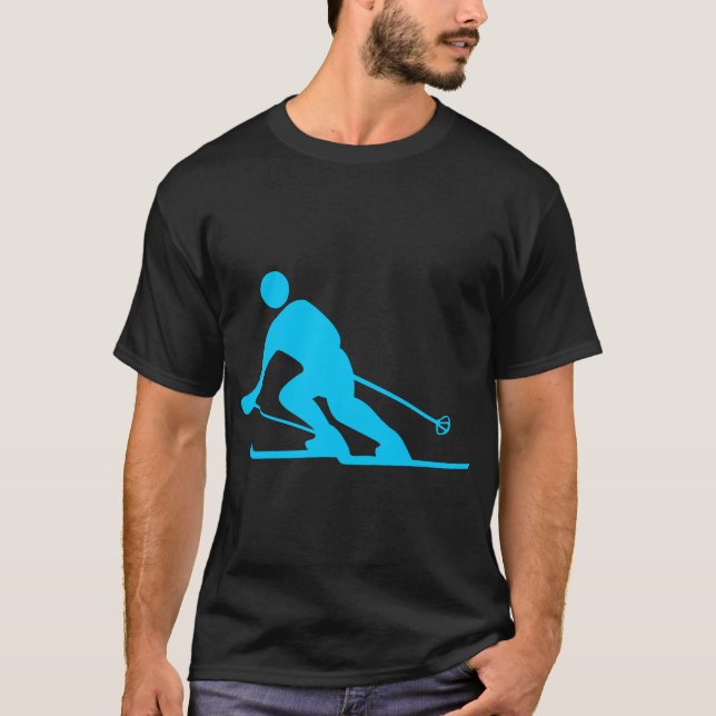 Camiseta Esquí - Azul cielo (Anverso)