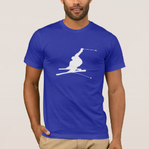 Camiseta Esquí azul de la nieve