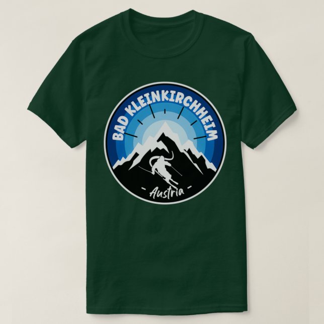 Camiseta Esquí Bad Kleinkirchheim Austria Azul (Diseño del anverso)