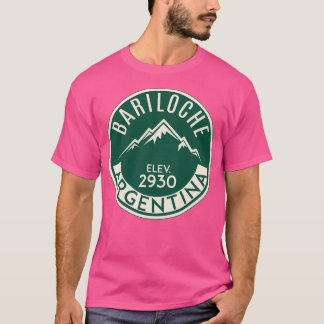 Camiseta Esquí Bariloche Argentina Montañas Bas