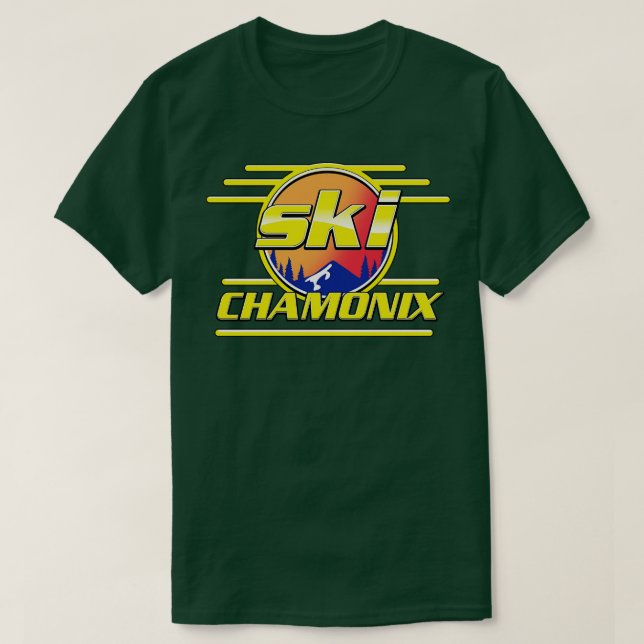 Camiseta esquí Chamonix 80 (Diseño del anverso)