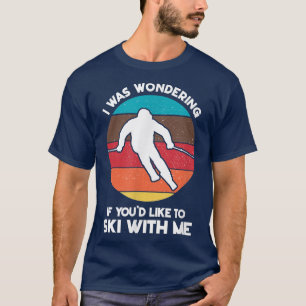 Camiseta Esquí conmigo esquí deportivo snowboard invierno G