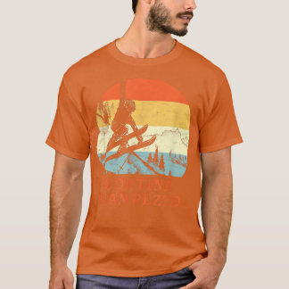 Camiseta Esquí Cortina d'Ampezzo, Italia Vintage Snow Skip 