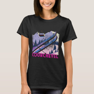 Camiseta Esquí Courchevel - Esquí Courchevel Estilo Vintage