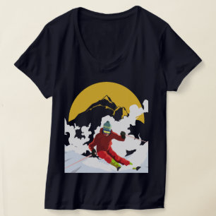 Camiseta Esquí cuesta abajo