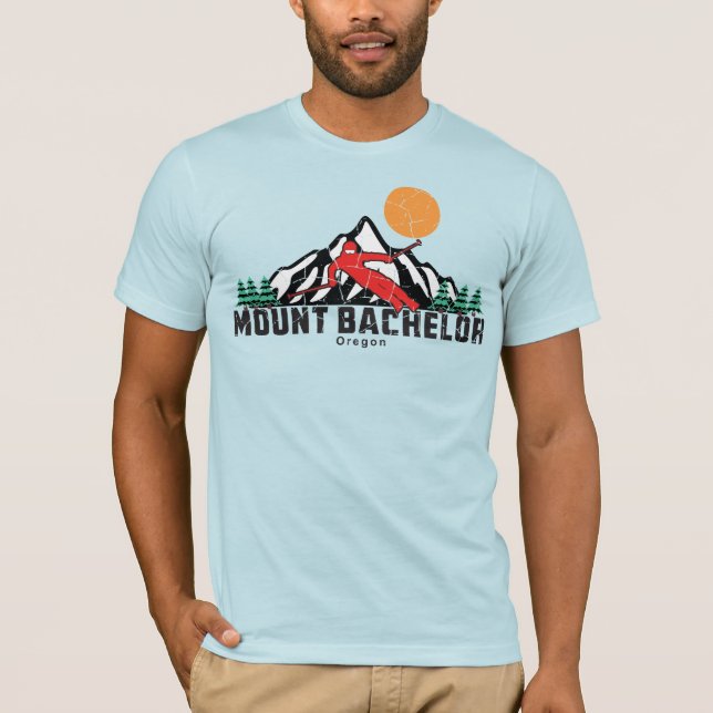 Camiseta Esquí de Bachelor del Monte Retro (Anverso)