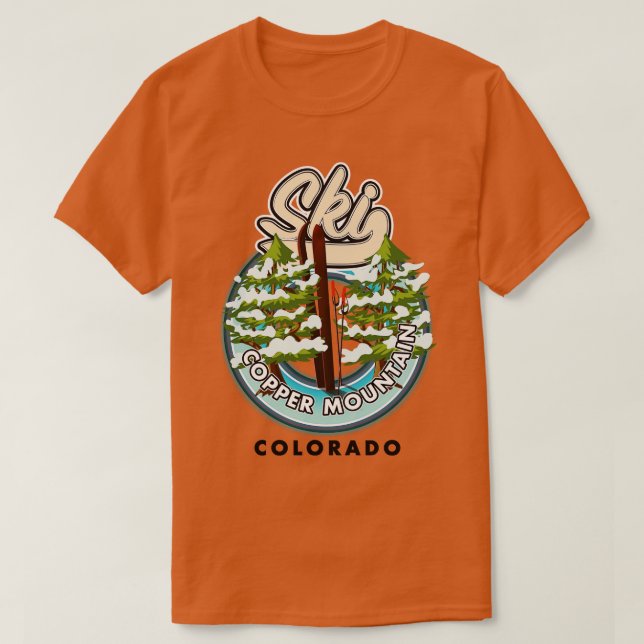 Camiseta Esquí de Copper Mountain Colorado (Diseño del anverso)