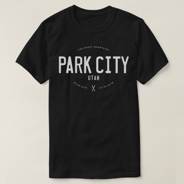 Camiseta Esquí de época con problemas en el gráfico Park Ci (Diseño del anverso)