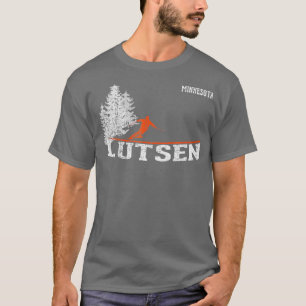 Camiseta Esquí de época Lutsen MN estilo años 1980