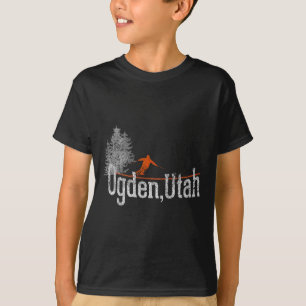 Camiseta Esquí de época Ogden Utah, estilo años 80