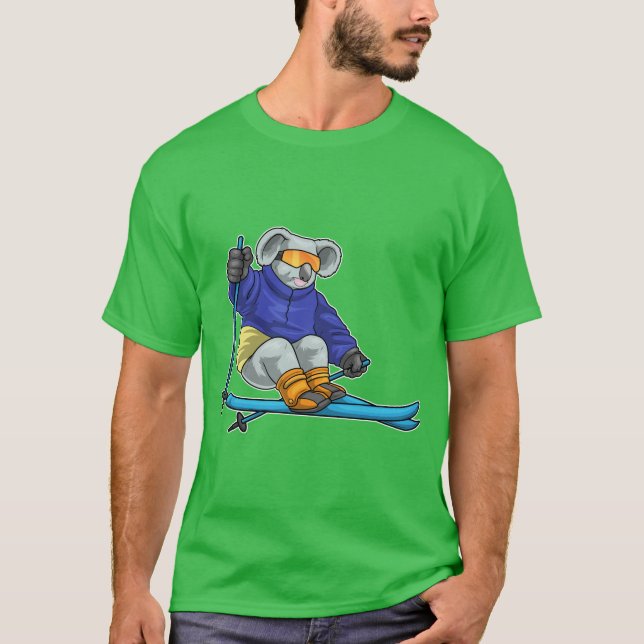 Camiseta Esquí de esquí de Koala (Anverso)