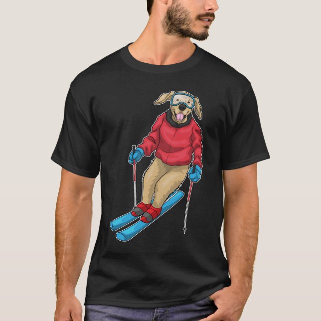Camiseta Esquí de esquiador de Labrador (Anverso)