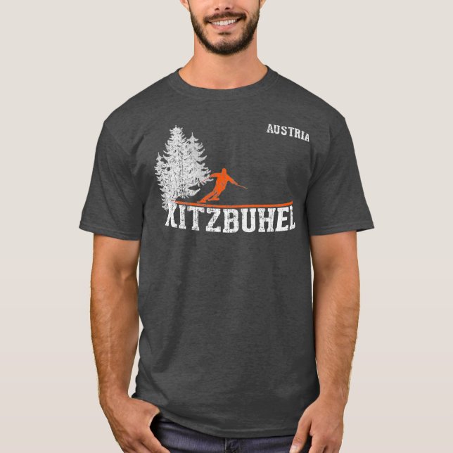 Camiseta Esquí de estilo Kitzbuhel Aus de los años 80 (Anverso)