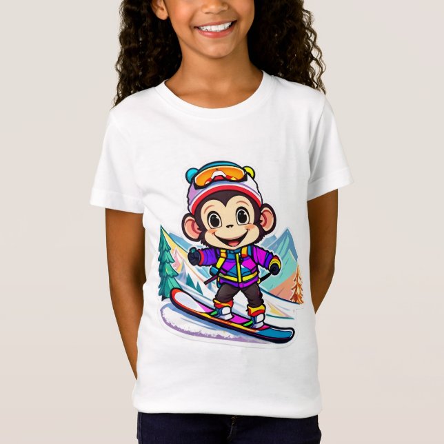Camiseta Esquí de Fox Chibi (Anverso)