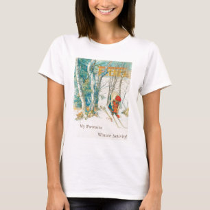 Camiseta Esquí de invierno por Carl Larsson