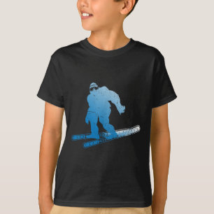 Camiseta Esquí de invierno Sasquatch esquí Criptid Criptzoo