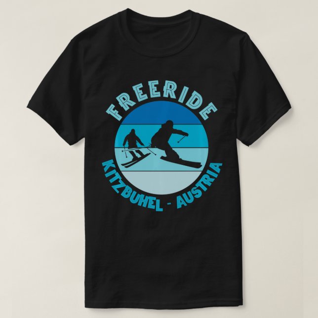 Camiseta Esquí de Kitzbuhel Austria Freeride (Diseño del anverso)