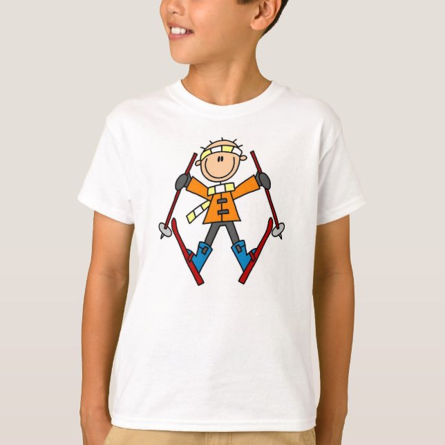 Camiseta Esquí de la nieve del invierno (Anverso)