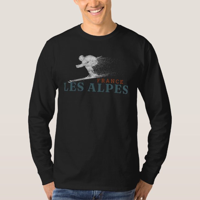 Camiseta Esquí de Les Alpes francés (Anverso)