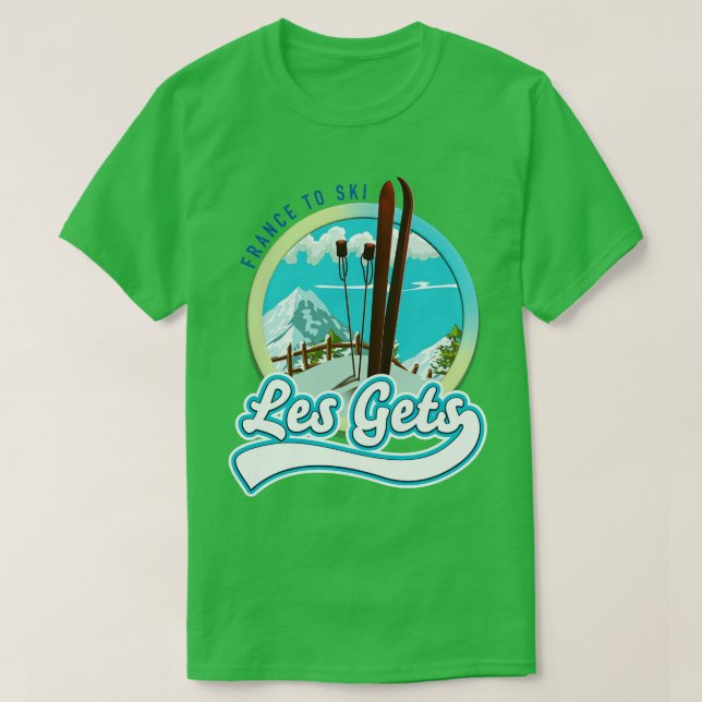 Camiseta Esquí de Les Gets francia (Diseño del anverso)