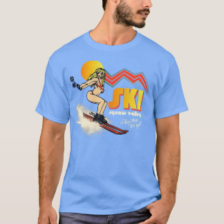 Camiseta Esquí de los 70s80s de Ski Squaw Valley estilo rec