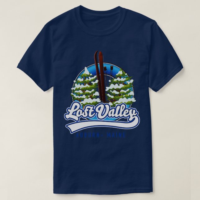 Camiseta Esquí de Lost Valley Auburn Maine (Diseño del anverso)