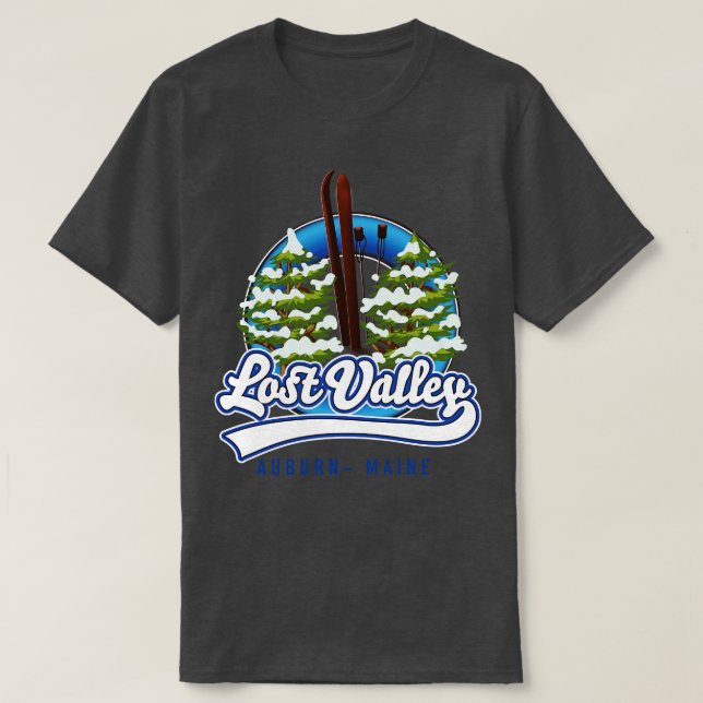 Camiseta Esquí de Lost Valley Auburn Maine (Diseño del anverso)