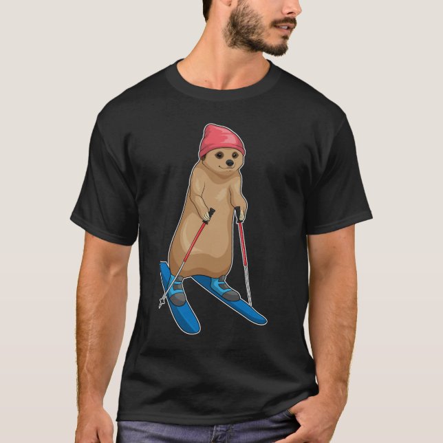 Camiseta Esquí de Meerkat (Anverso)