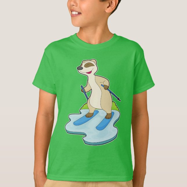 Camiseta Esquí de Meerkat (Anverso)