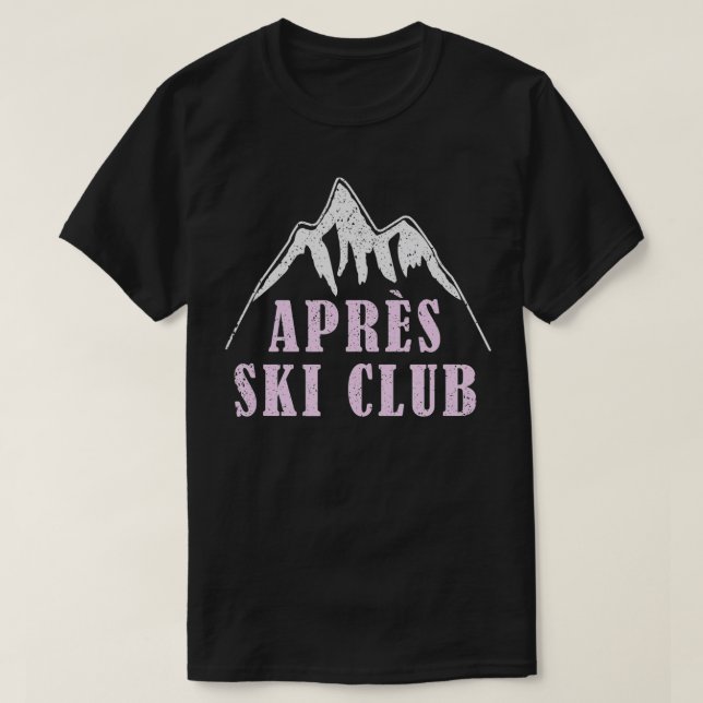 Camiseta Esquí de moda en el barrio de esquí de Apres (Diseño del anverso)