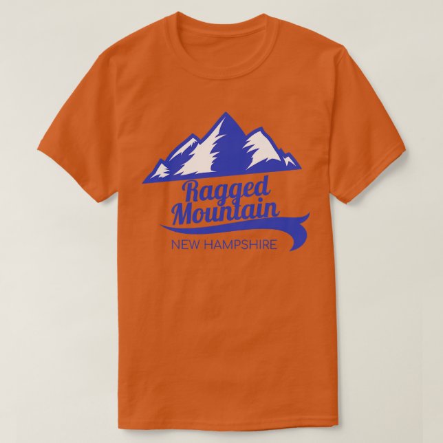 Camiseta Esquí de montaña alargado New Hampshire 1 (Diseño del anverso)